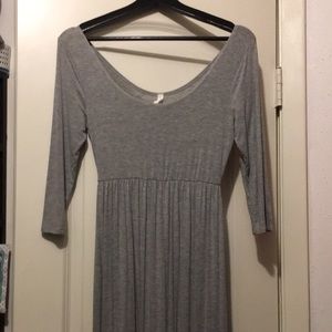 Pink blush maternity maxi dress